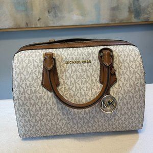 Michael Kors White Satchel Bag